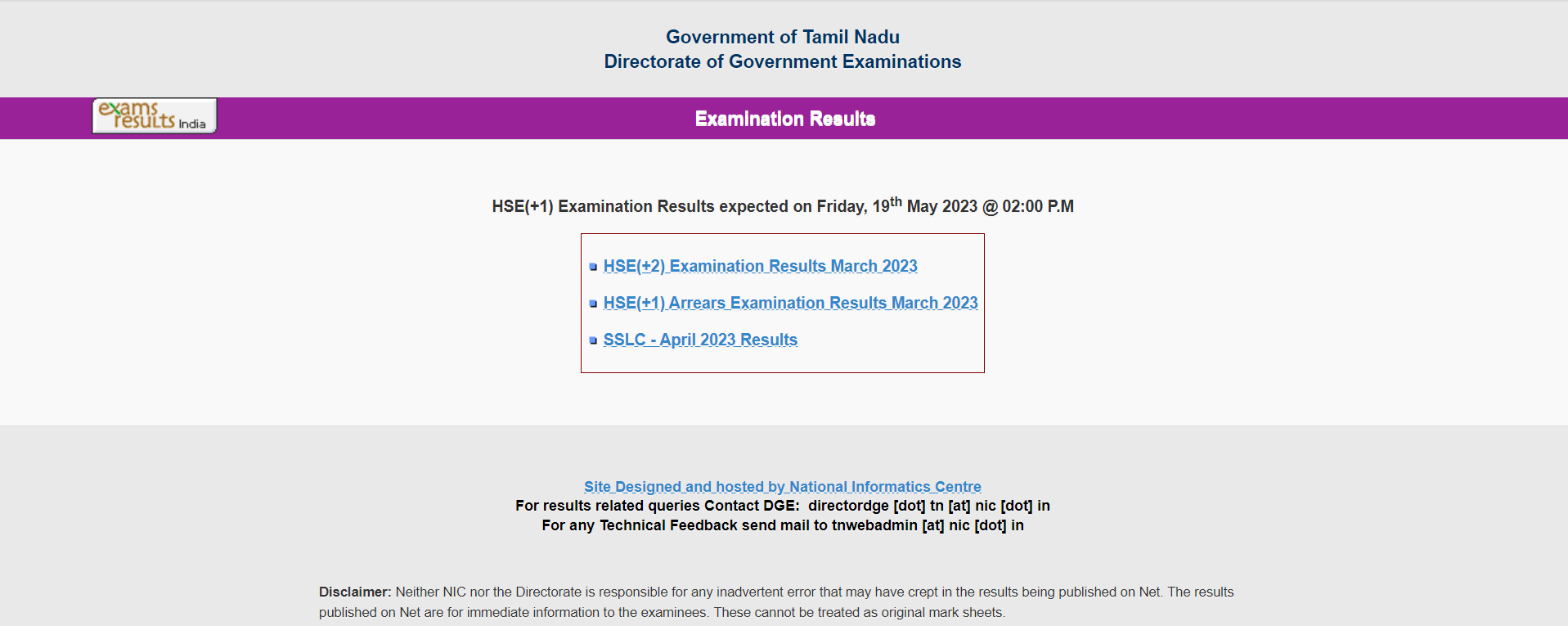 TN HSE+1 Result 2023